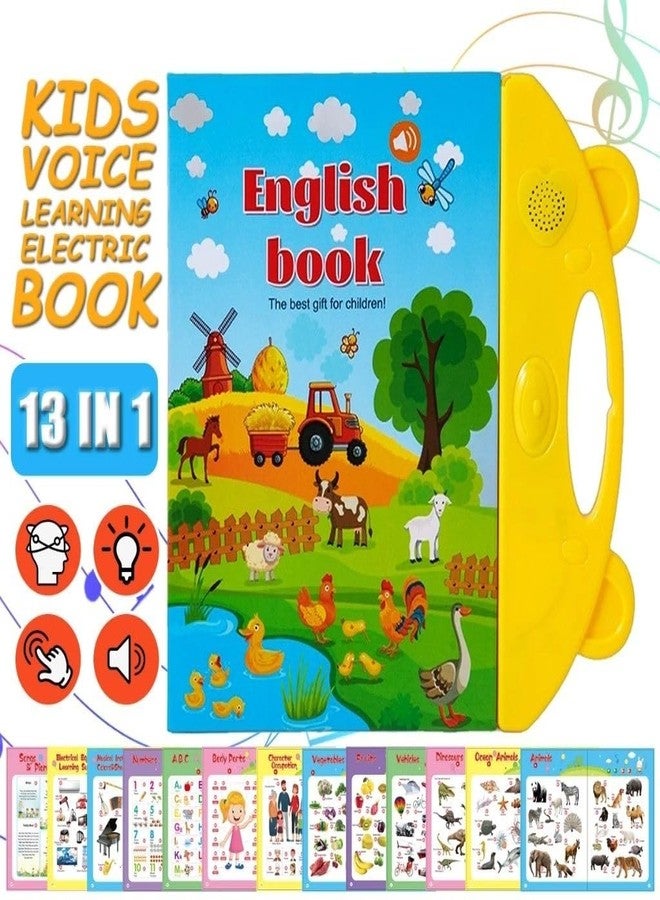 Crazy Buy CrazyBuy 13-in-1 B-Book Pronunciation Speaking Toy | Educational Voice Learning Book for Kids | Multicolor - Image 2